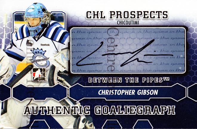2012-13 Between The Pipes Autographs #ACG Christopher Gibson