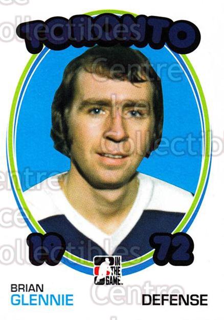 2009-10 ITG 1972 The Year In Hockey Blank Backs #26 Brian Glennie