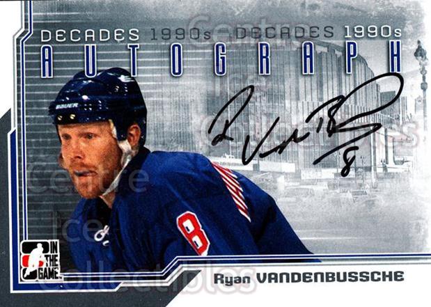 2013-14 ITG Decades 1990s Autographs #ARV Ryan VandenBussche