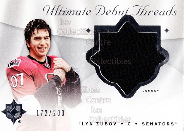 2008-09 UD Ultimate Collection Debut Threads #IZ Ilya Zubov