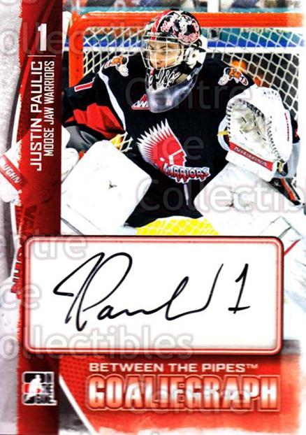2013-14 Between the Pipes Autographs #AJPA Justin Paulic