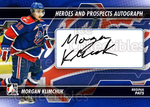 2013-14 ITG Heroes and Prospects Autographs #AMK Morgan Klimchuk