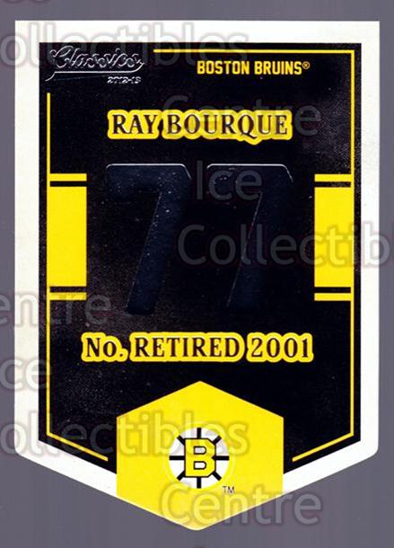 2012-13 Classics Signatures Banner Numbers #11 Ray Bourque