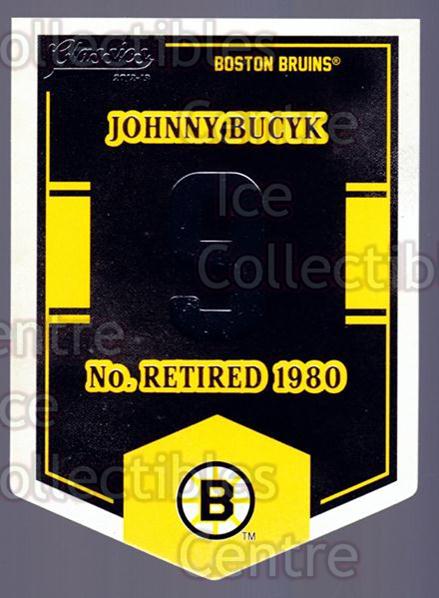 2012-13 Classics Signatures Banner Numbers #12 Johnny Bucyk