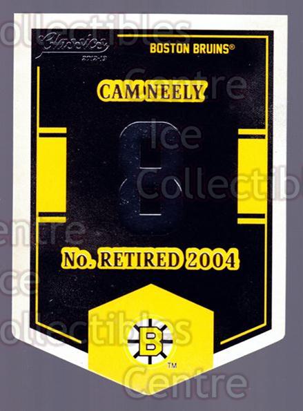 2012-13 Classics Signatures Banner Numbers #14 Cam Neely