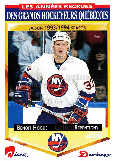 1993-94 Durivage Score #29 Benoit Hogue/New York I