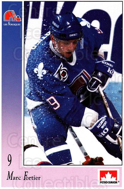 1991-92 Quebec Nordiques Petro-Canada #8 Marc Fortier