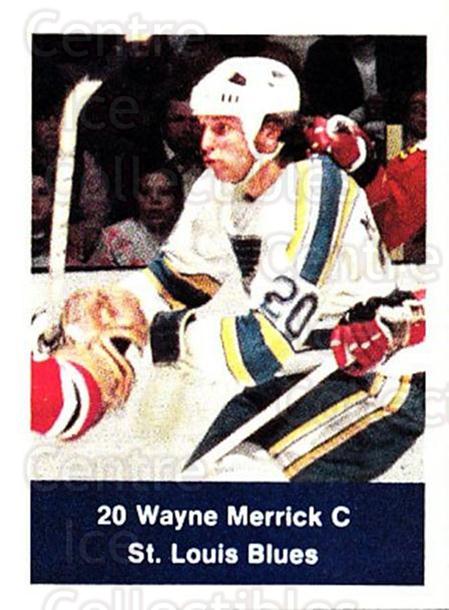1974-75 NHL Action Stamps #248 Wayne Merrick