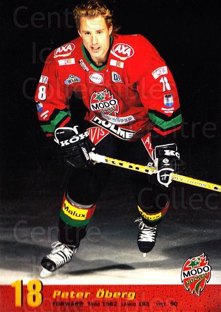 2004-05 Swedish MODO Hockey Postcards #11 Peter Oberg