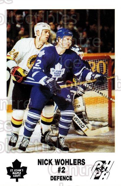 1992-93 St. John's Maple Leafs #23 Nick Wohlers