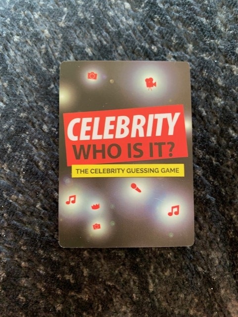 Taylor Swift 2021 Celebrity Who Is It Trivia Card - Teal back image