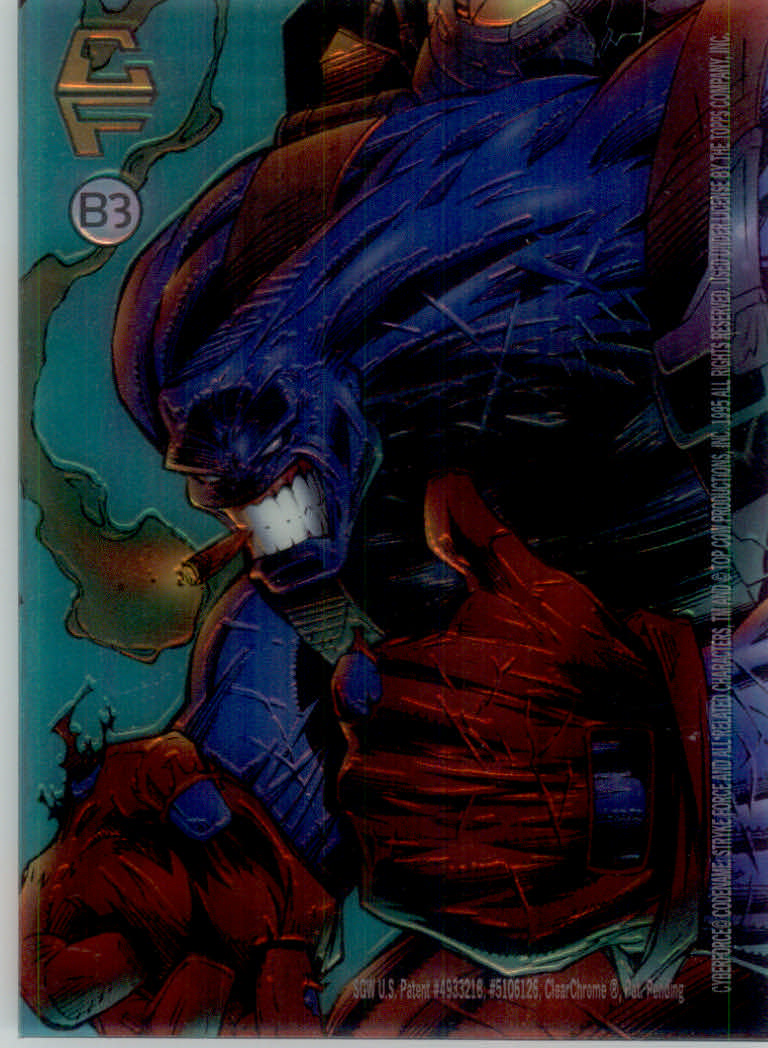 Cyber-Force (1995 Topps) "Insert" Cards - Picture 6 of 21