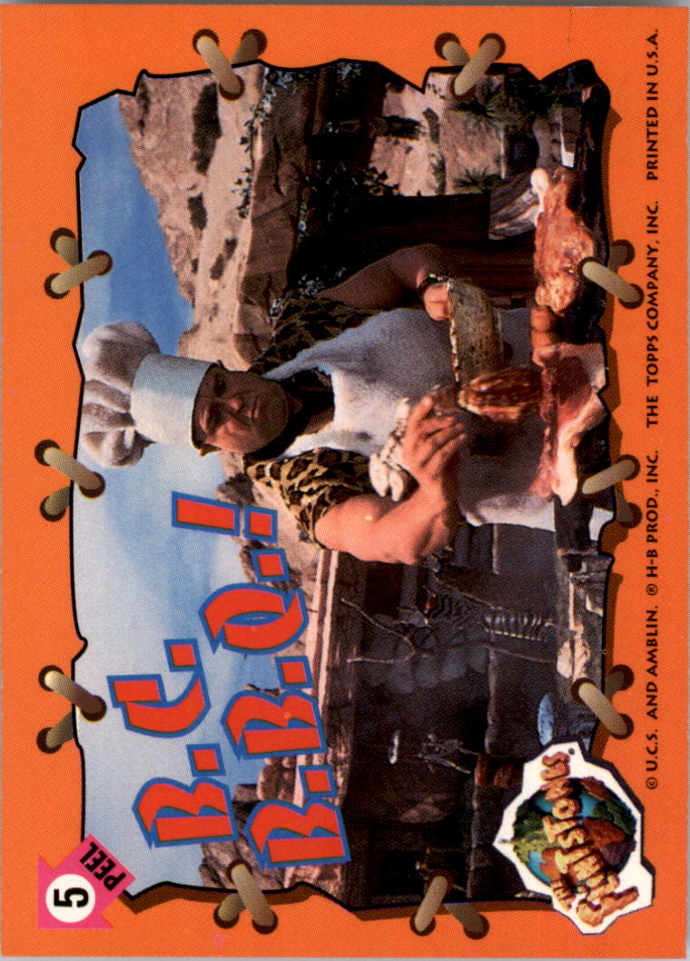 1993 Topps The Flintstones Movie Stickers #5 B.C. BBQ