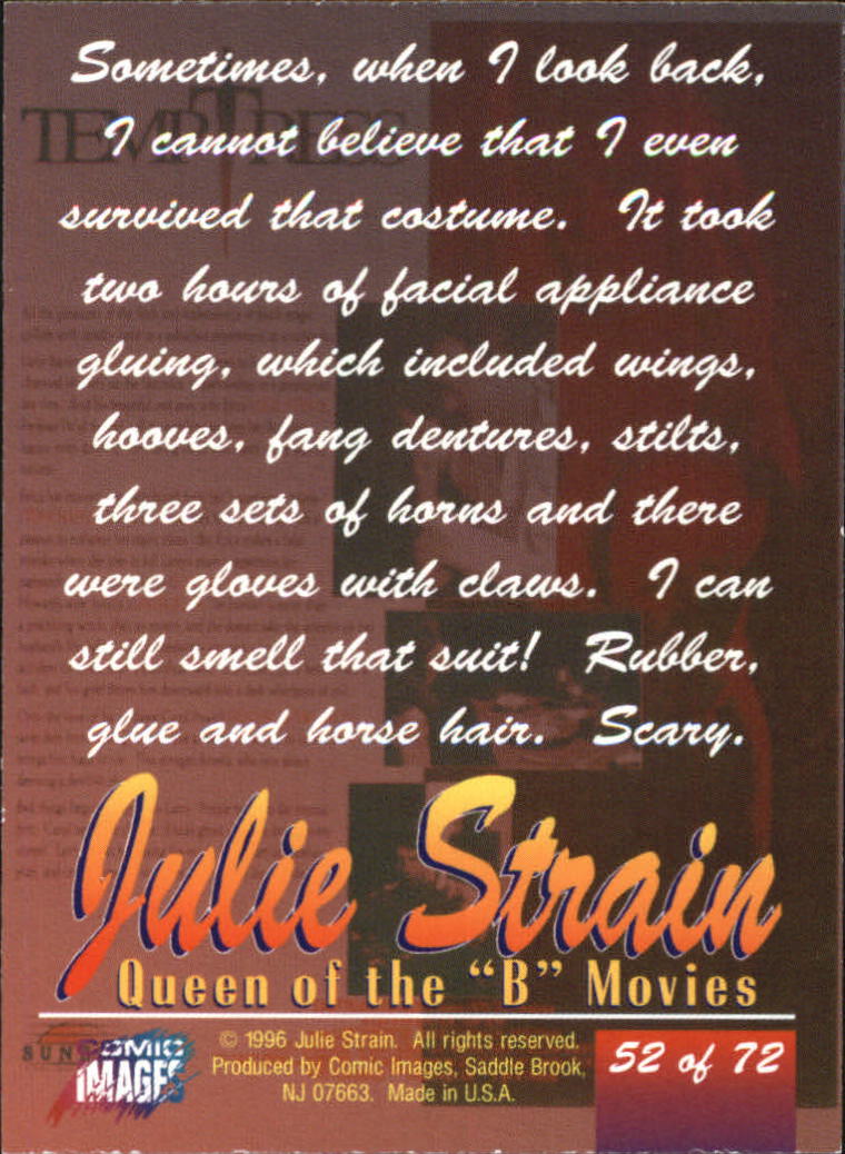 1996 Comic Images Julie Strain Queen of the B Movies #52 When I