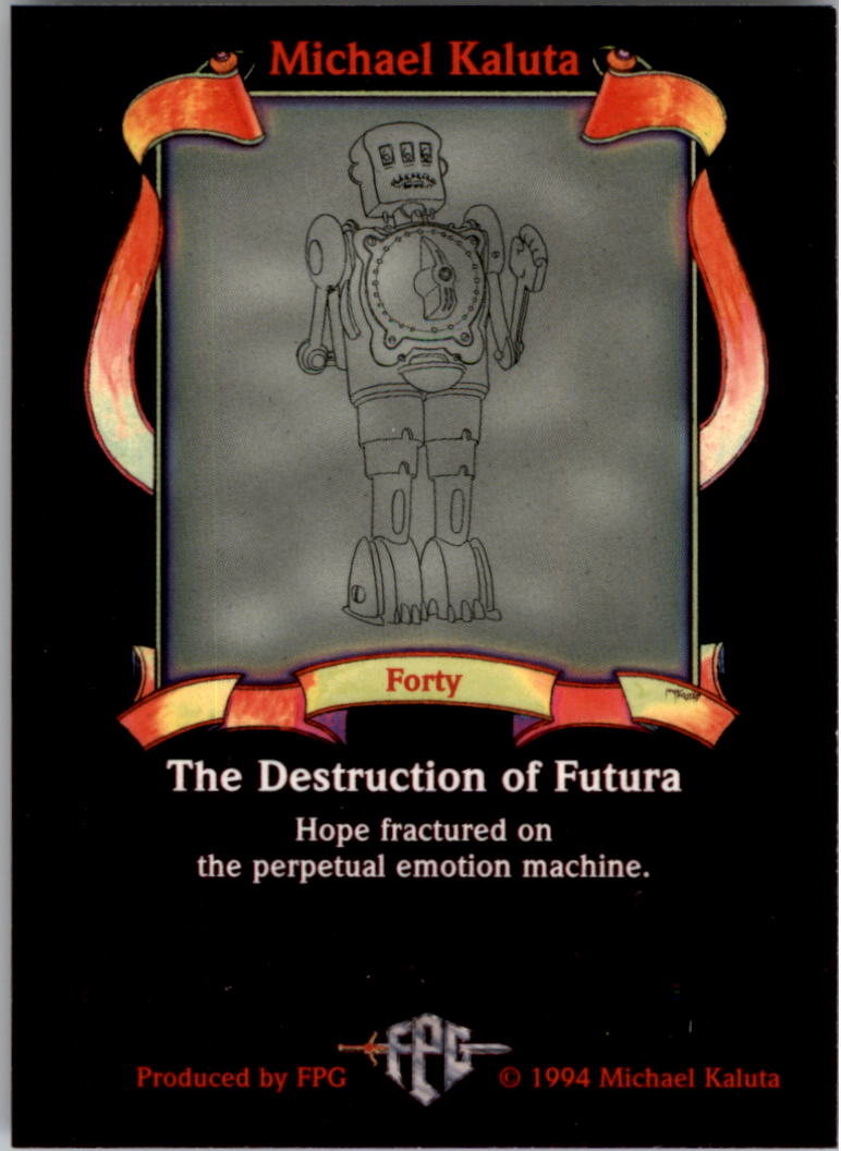 1994 FPG Michael Kaluta #40 The Destruction of Futura back image
