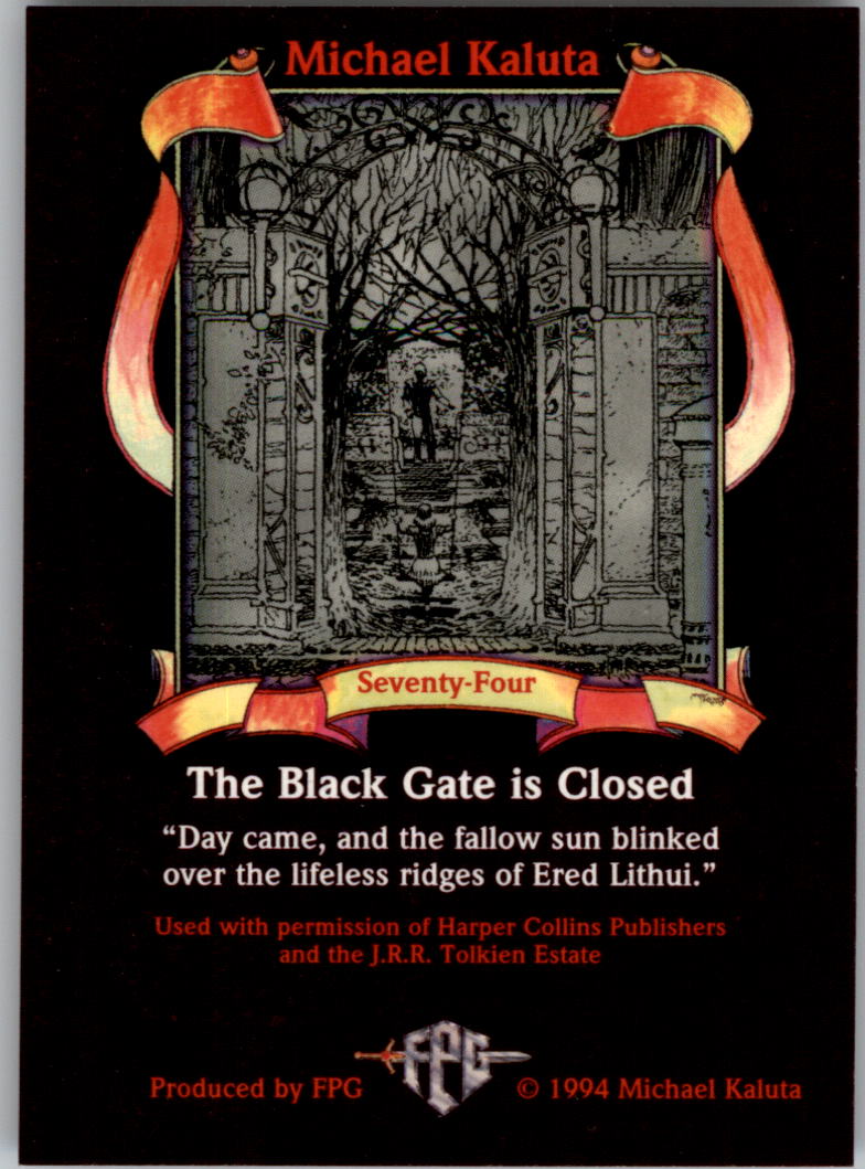 1994 FPG Michael Kaluta #74 The Black Gate Is Closed back image