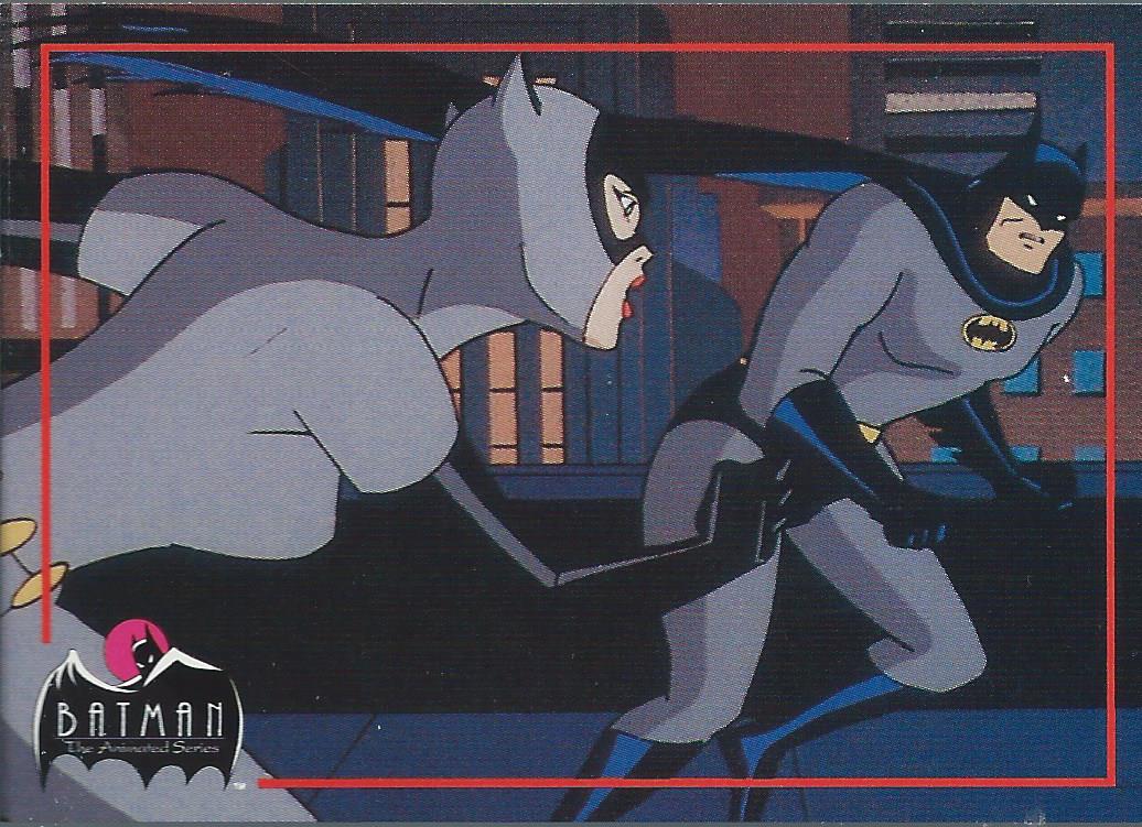 1993 Topps Batman Animated Series Two Promos #1 Catwoman and Batman (dealer excl.)