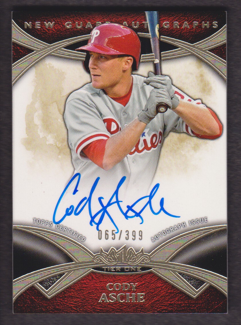 2014 Topps Tier One New Guard Autographs #NGACAH Cody Asche/399