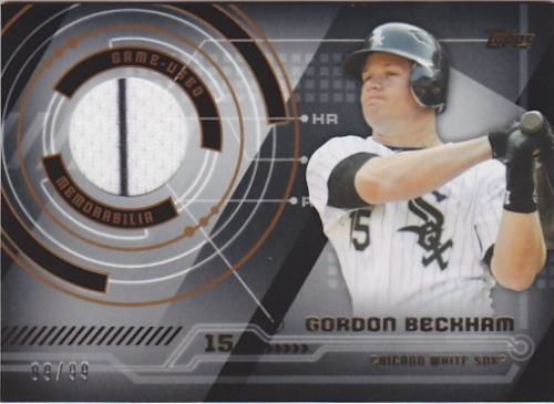 2014 Topps Trajectory Relics Gold #TRGB Gordon Beckham