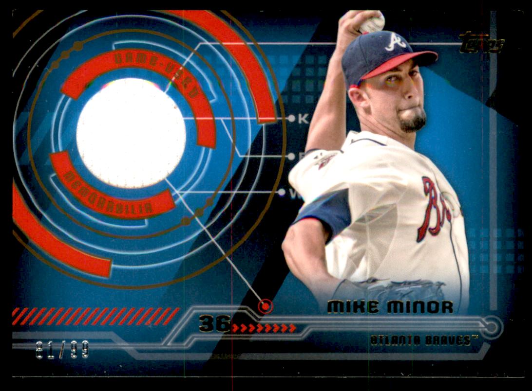 2014 Topps Trajectory Relics Gold #TRMM Mike Minor
