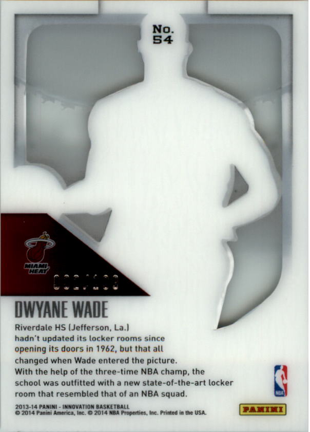 2013-14 Innovation #54 Dwyane Wade back image