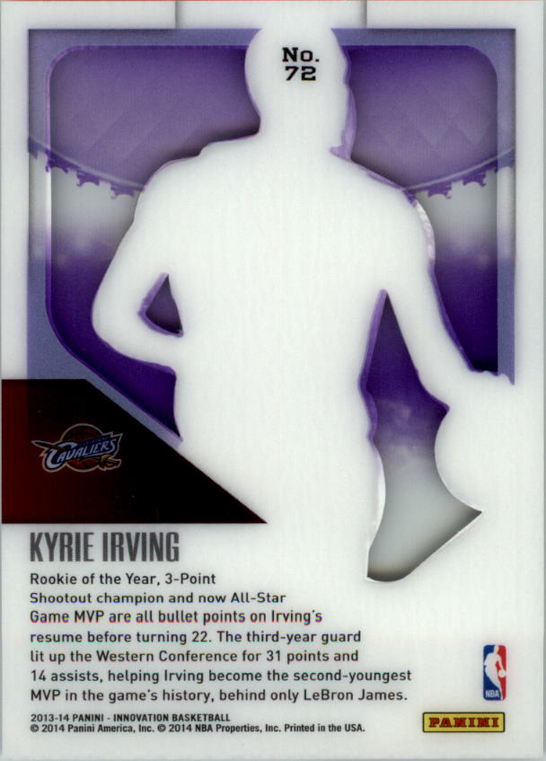 2013-14 Innovation Purple #72 Kyrie Irving back image