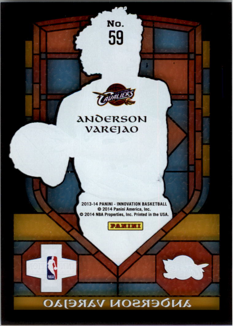2013-14 Innovation Stained Glass #59 Anderson Varejao back image