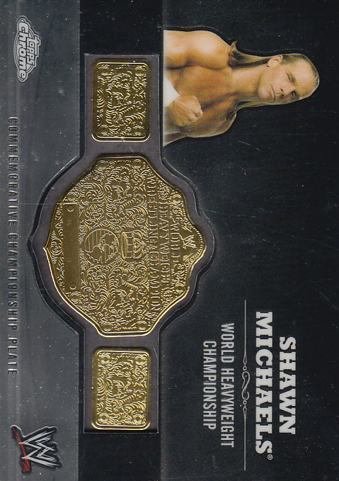 2014 Topps Chrome WWE Championship Plates #NNO Shawn Michaels/WWE Title