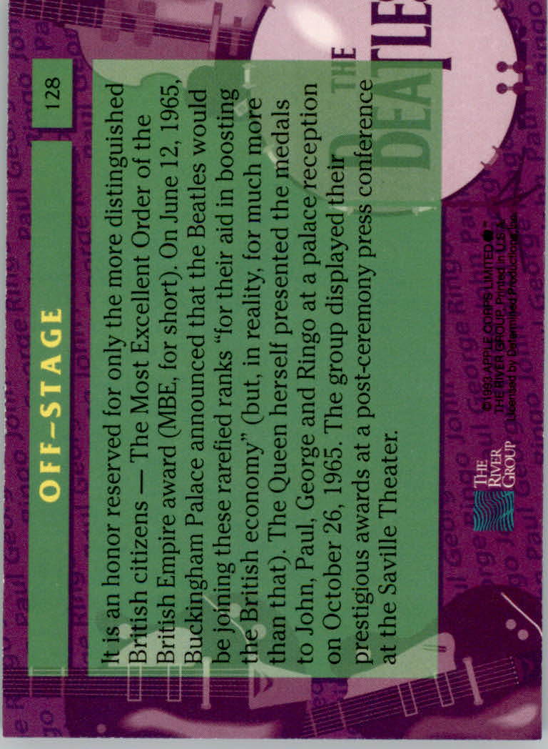 Beatles Collection (1993 The River Group) "Main Set" Cards - Picture 75 of 113