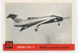 1956 Topps Jets #24 Short S.B. 5
