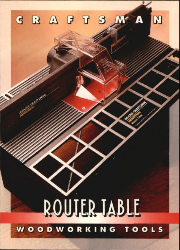 1993 Sears Craftsman Tools 46 Industrial Router Table NMMT
