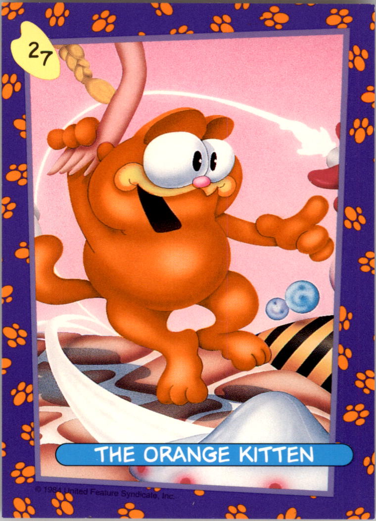 1992 SkyBox Garfield #27 The Orange Kitten
