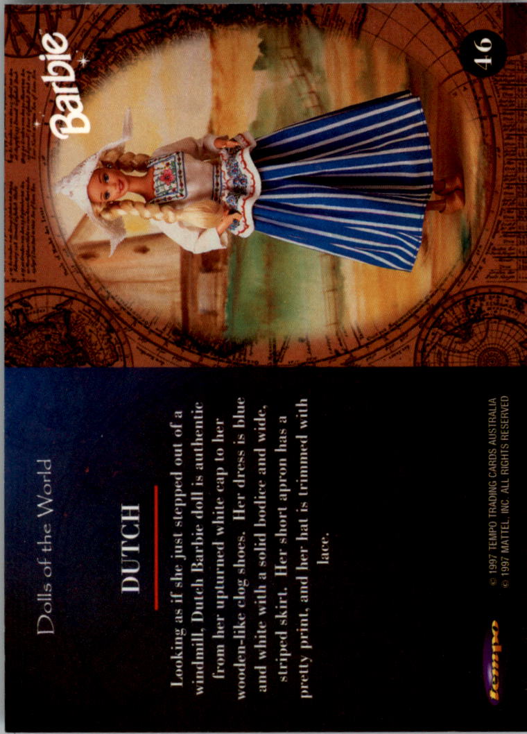 1997 World of Barbie #46 Dutch - Trading Card - NM-MT
