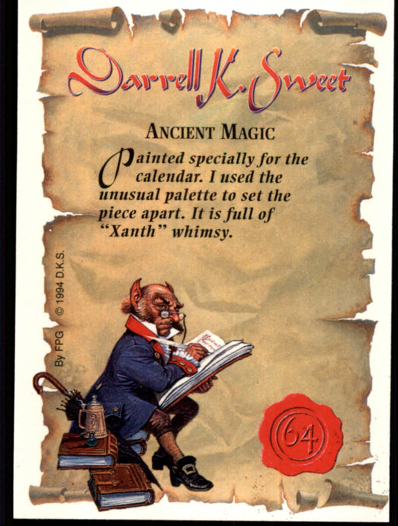 Darrell K. Sweet, The Fantasy Art of (1994 FPG) Cards - Picture 127 of 183