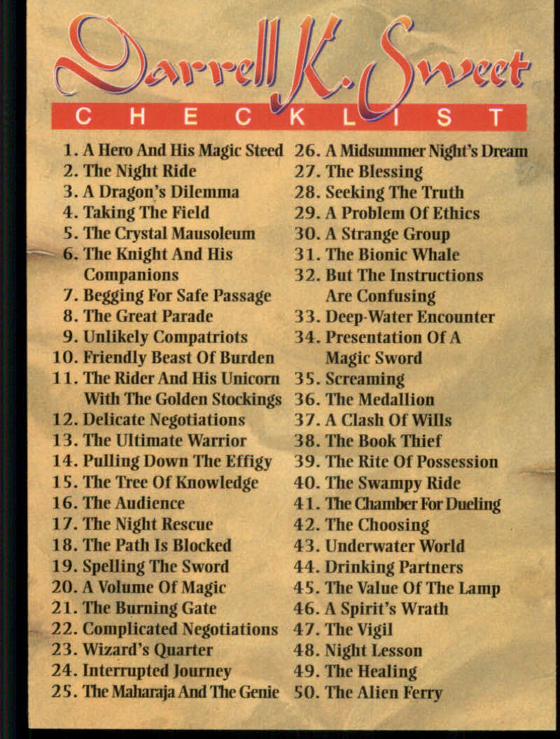 Darrell K. Sweet, The Fantasy Art of (1994 FPG) Cards - Picture 178 of 183