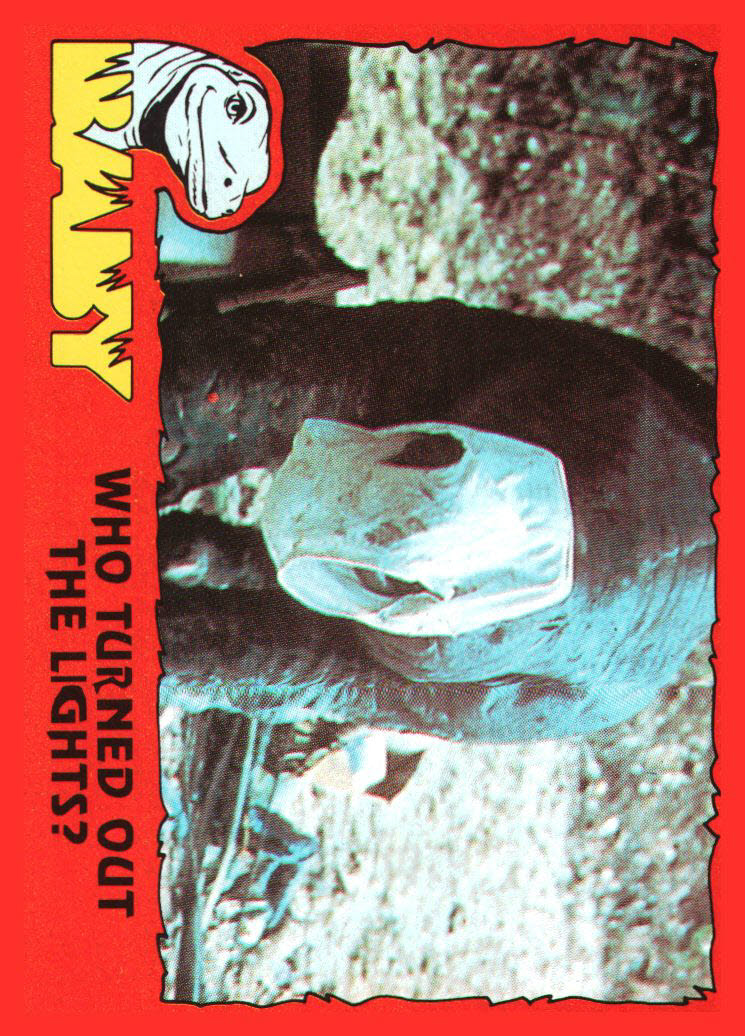 1985 Topps Baby #22 Who Turned Out the Lights?