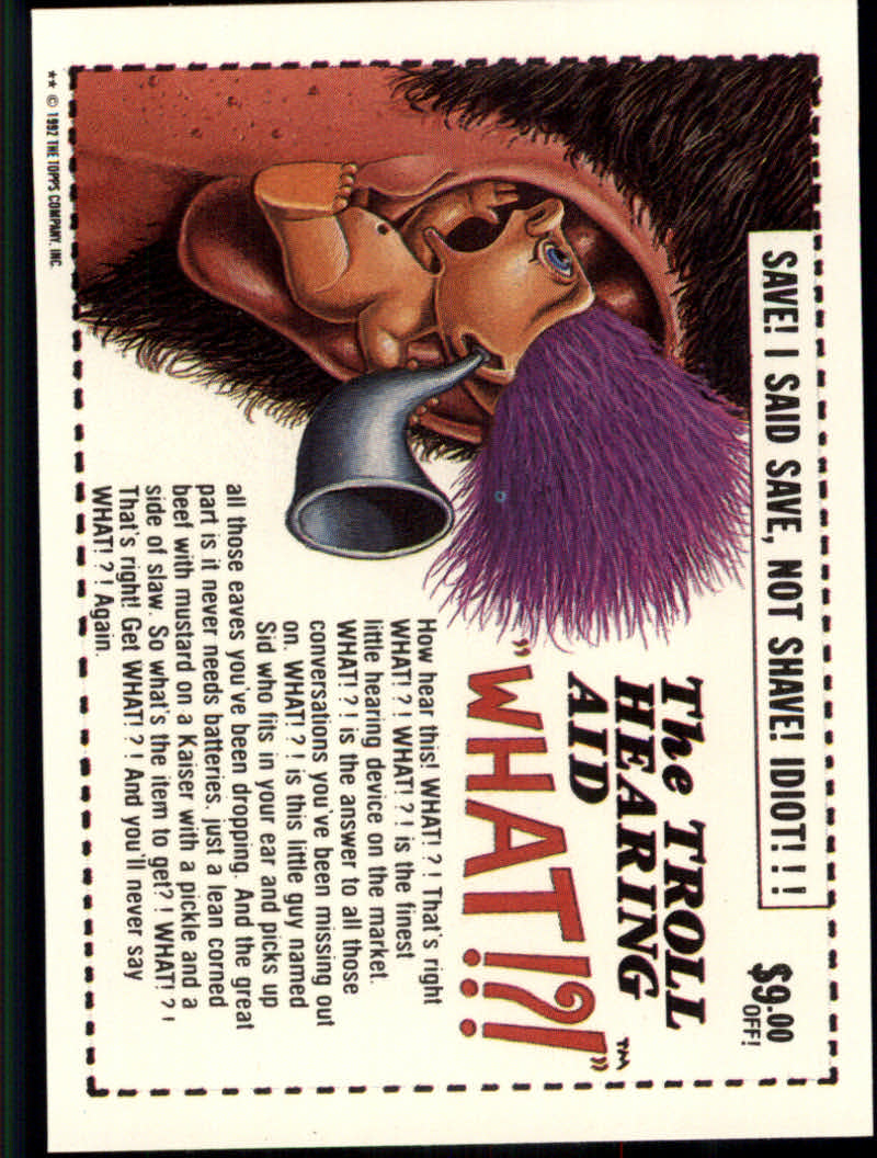 Trash Can Trolls (1992 Topps) "Main Set" Sticker Cards #1a to #44b - Picture 11 of 177
