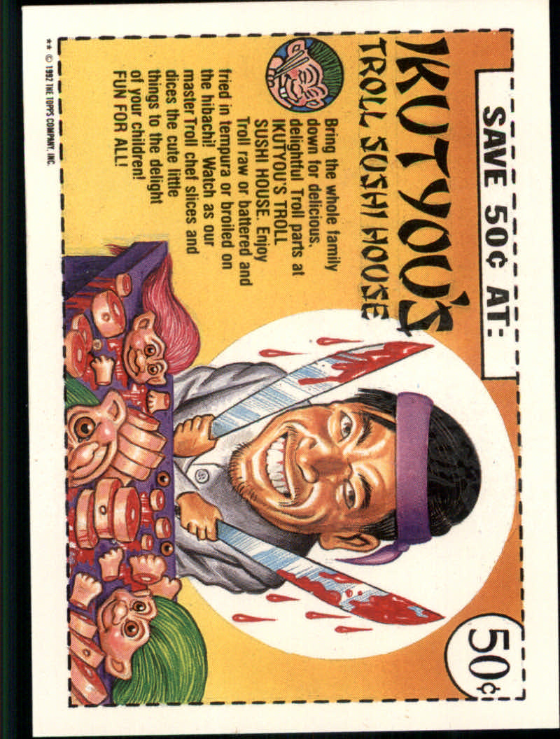 Trash Can Trolls (1992 Topps) "Main Set" Sticker Cards #1a to #44b - Picture 51 of 177