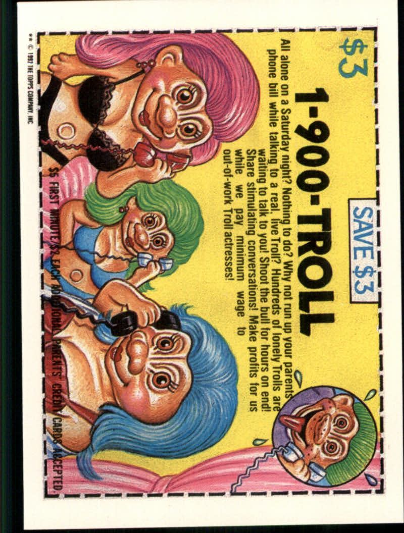 Trash Can Trolls (1992 Topps) "Main Set" Sticker Cards #1a to #44b - Picture 59 of 177