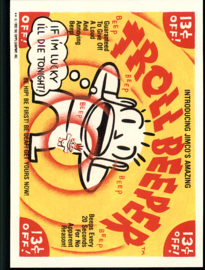 Trash Can Trolls (1992 Topps) "Main Set" Sticker Cards #1a to #44b - Picture 87 of 177
