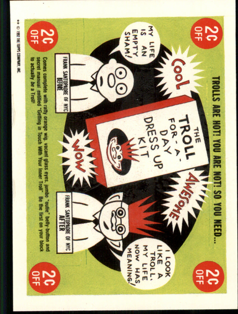 Trash Can Trolls (1992 Topps) "Main Set" Sticker Cards #1a to #44b - Picture 115 of 177