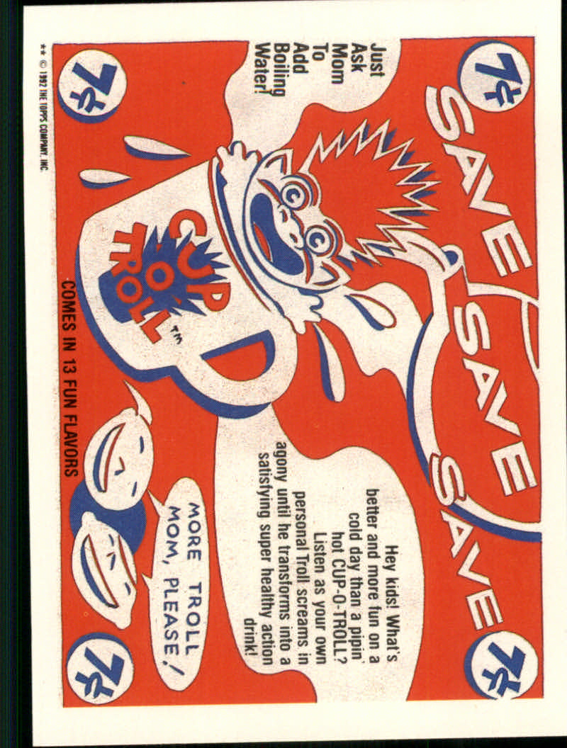 Trash Can Trolls (1992 Topps) "Main Set" Sticker Cards #1a to #44b - Picture 147 of 177