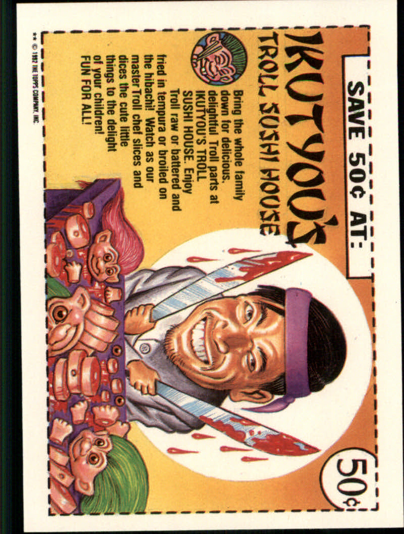 Trash Can Trolls (1992 Topps) "Main Set" Sticker Cards #1a to #44b - Picture 53 of 177