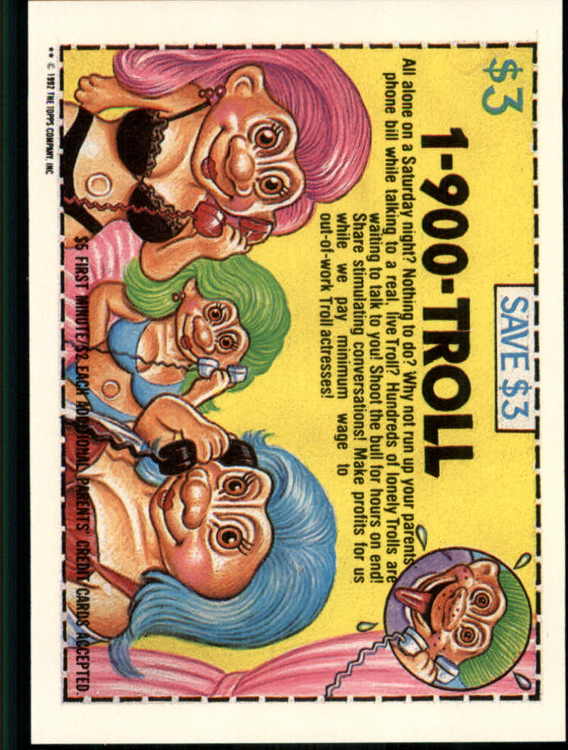 Trash Can Trolls (1992 Topps) "Main Set" Sticker Cards #1a to #44b - Picture 61 of 177