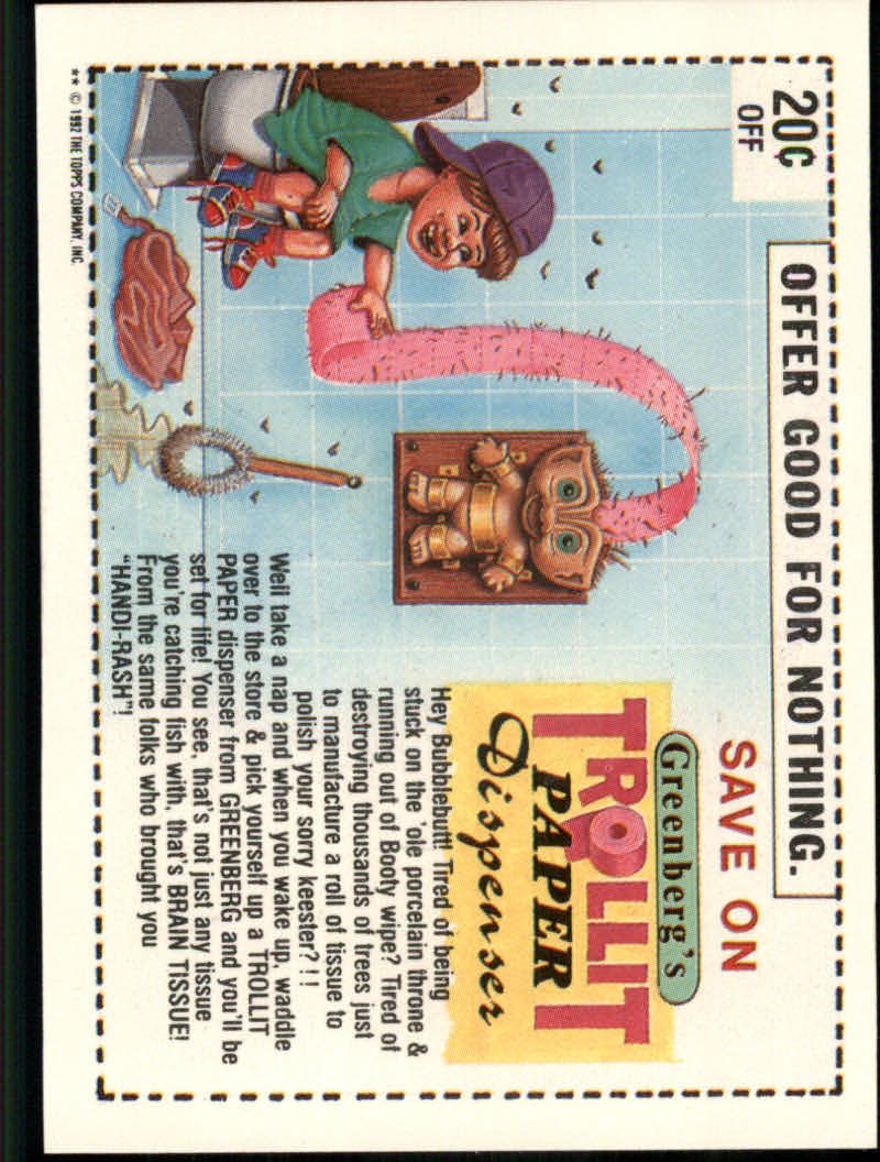 Trash Can Trolls (1992 Topps) "Main Set" Sticker Cards #1a to #44b - Picture 73 of 177