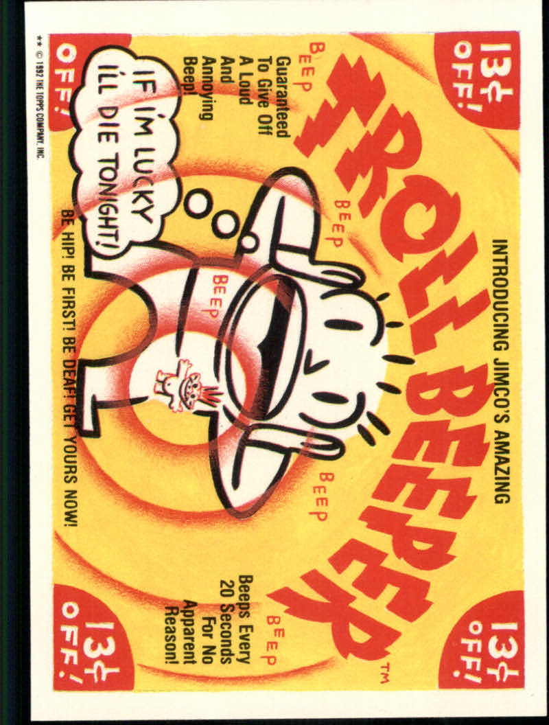 Trash Can Trolls (1992 Topps) "Main Set" Sticker Cards #1a to #44b - Picture 89 of 177