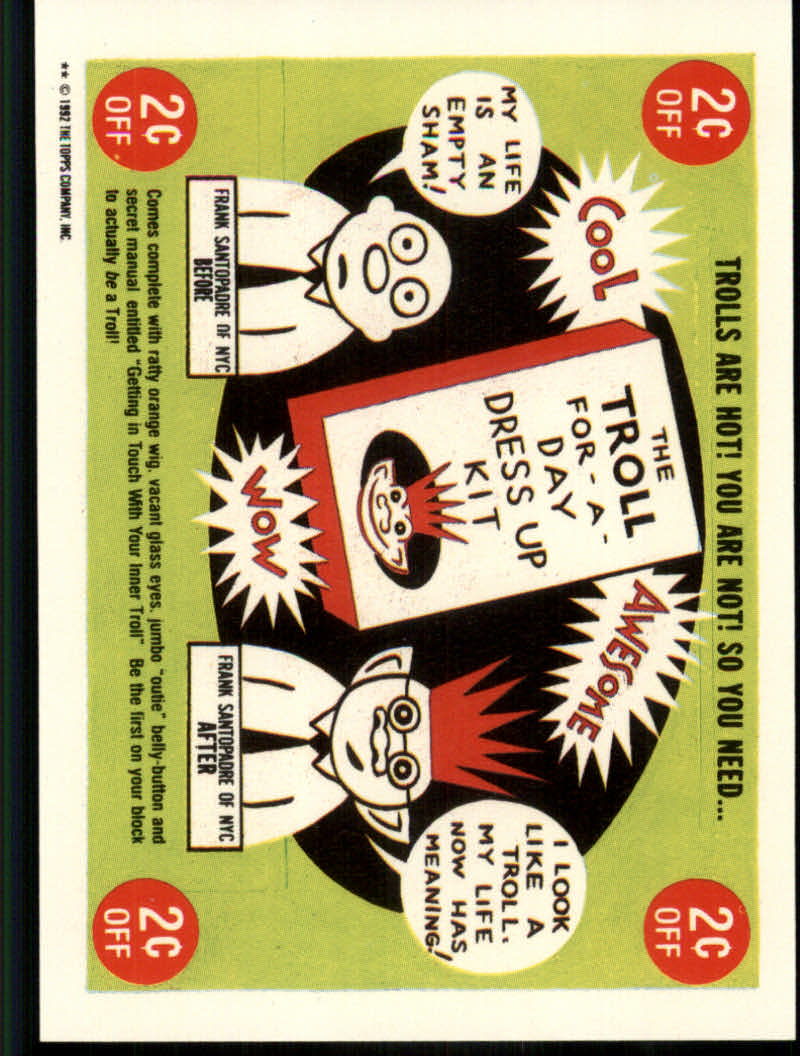Trash Can Trolls (1992 Topps) "Main Set" Sticker Cards #1a to #44b - Picture 117 of 177