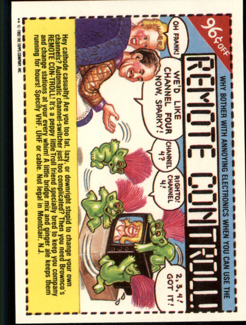 Trash Can Trolls (1992 Topps) "Main Set" Sticker Cards #1a to #44b - Picture 125 of 177