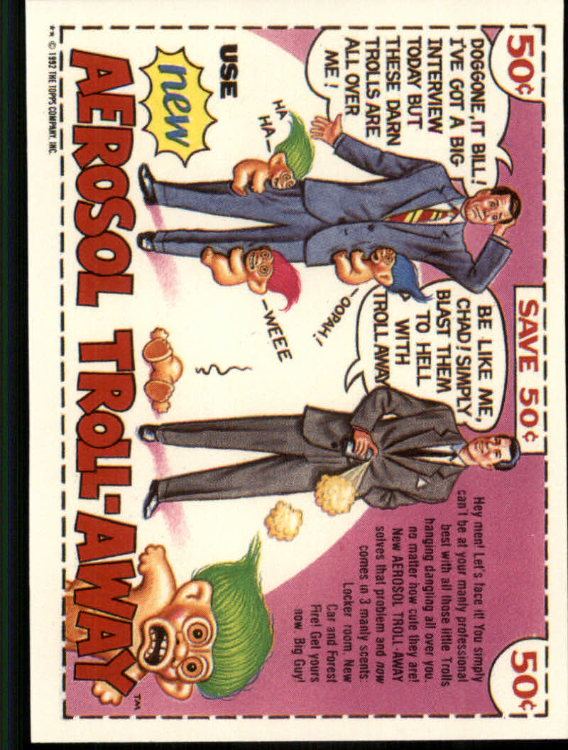 Trash Can Trolls (1992 Topps) "Main Set" Sticker Cards #1a to #44b - Picture 129 of 177