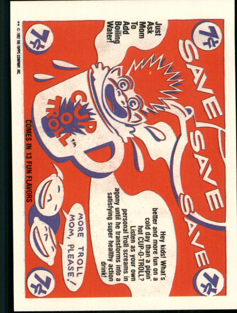Trash Can Trolls (1992 Topps) "Main Set" Sticker Cards #1a to #44b - Picture 149 of 177